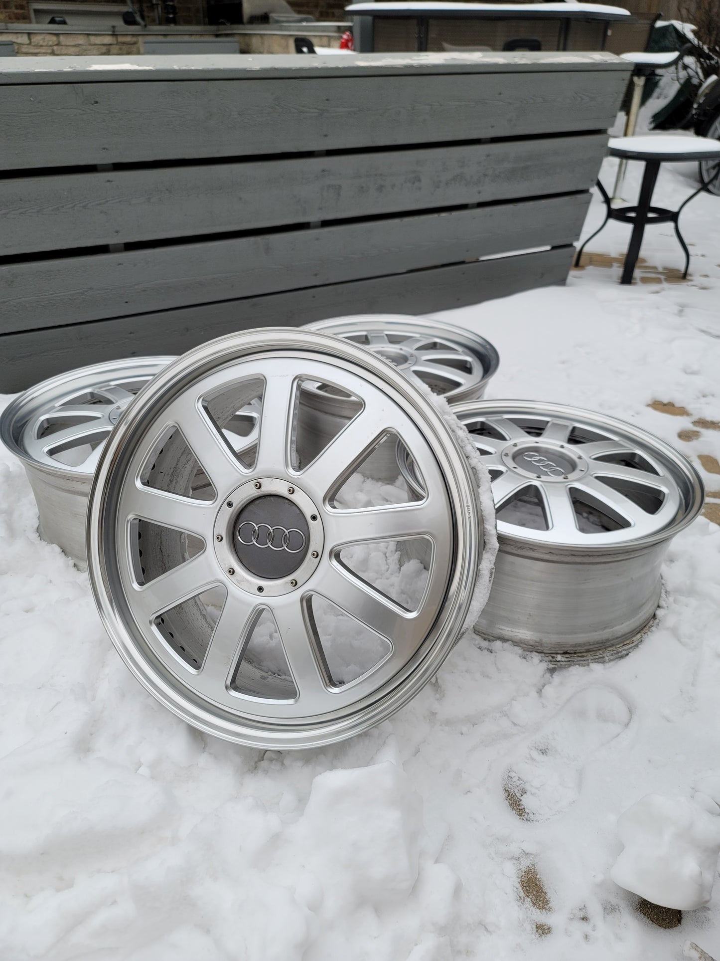19" Custom 3 Piece Wheels 5x100