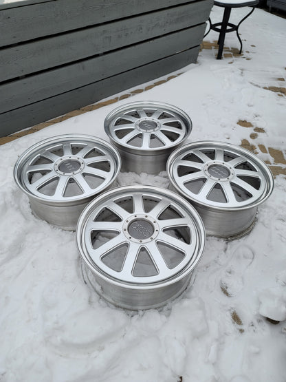 19" Custom 3 Piece Wheels 5x100