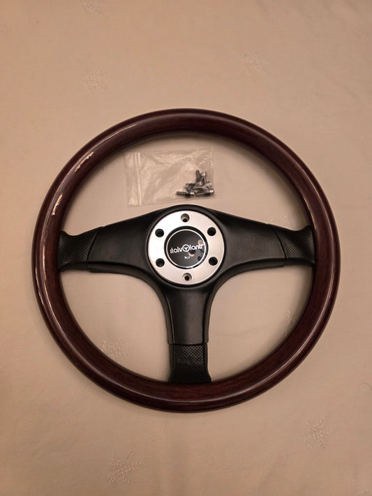 Italvolanti Wood Leather Steering Wheel